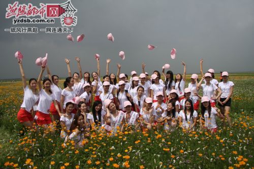 佳麗在五花草甸